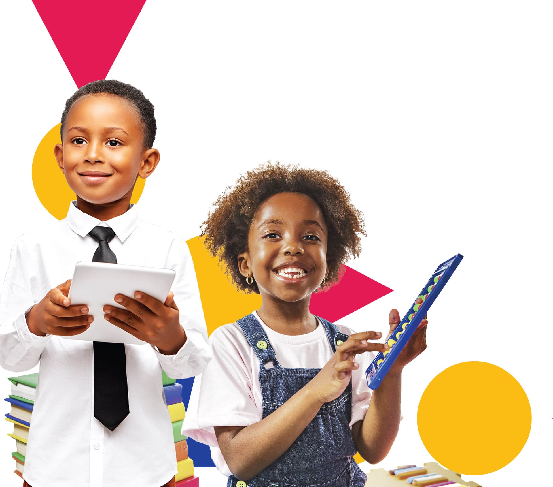 South African learners smiling